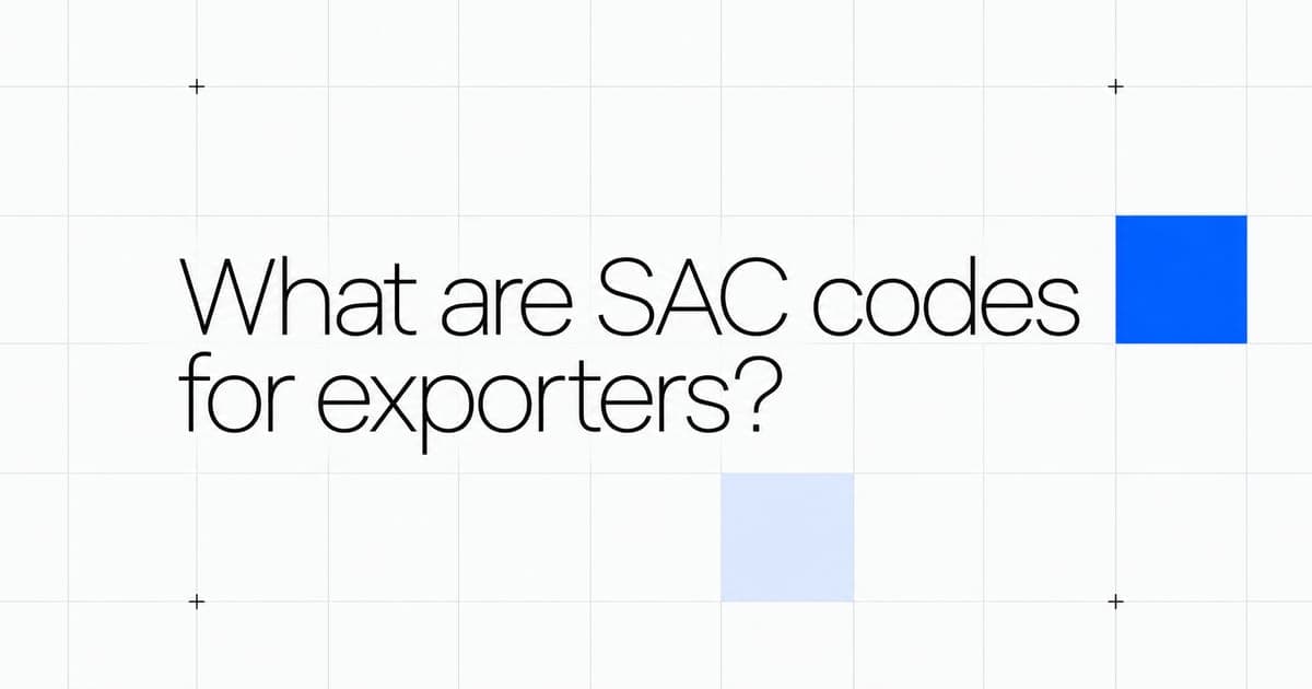 SAC Codes for Service Exporters: Freelancer's Guide