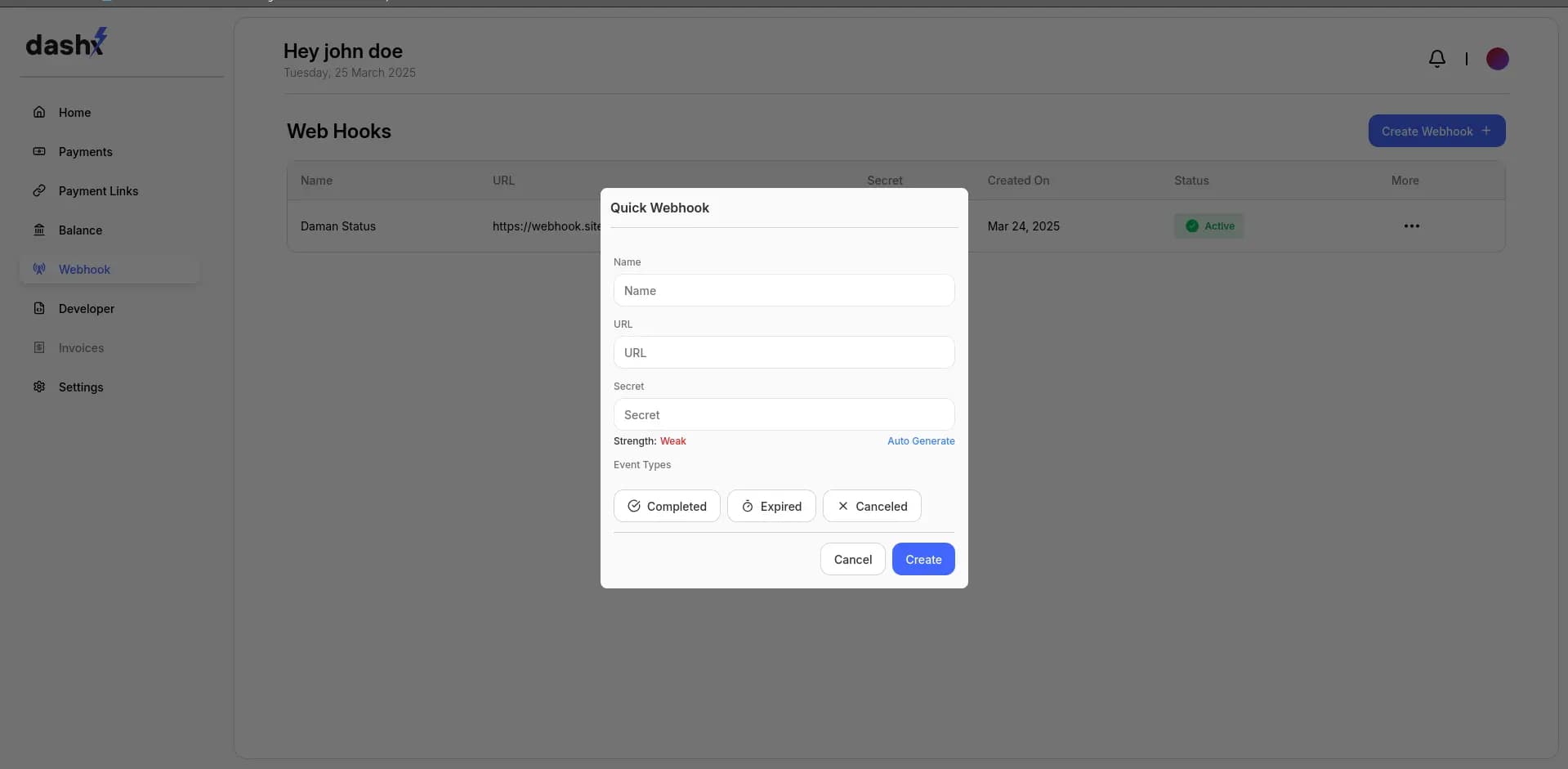 Webhook Setup Guide